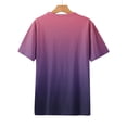 thumbnail image 4 of Sevevn Women's Fashion Printed T-shirt Short Sleeves Blouse Round Neck Casual Tops Pink XXXXXL Deal of the Week, 4 of 5