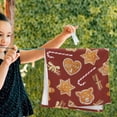 thumbnail image 6 of Christmas Cookies Cinnamon Hand Towels, Watercolor Gingerbread Kitchen Towel Ultra Soft and Absorbent,Decorative Fingertip Face Towel for Bathroom Hotel, 2 PCS, 28.3"x 14.4", 6 of 6
