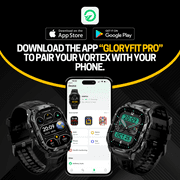 Carbinox vortex smart watch rugged fitness tracker waterproof, compatible with android and ios phone