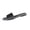 Womens Sandal - Gray, variant on Slide Sandals for Women Open Toe Flat Slides Smooth Velvet Single Band Slip On Shoes Minimalist Low Profile Footbed Sandals for Indoor Outdoor Lounge