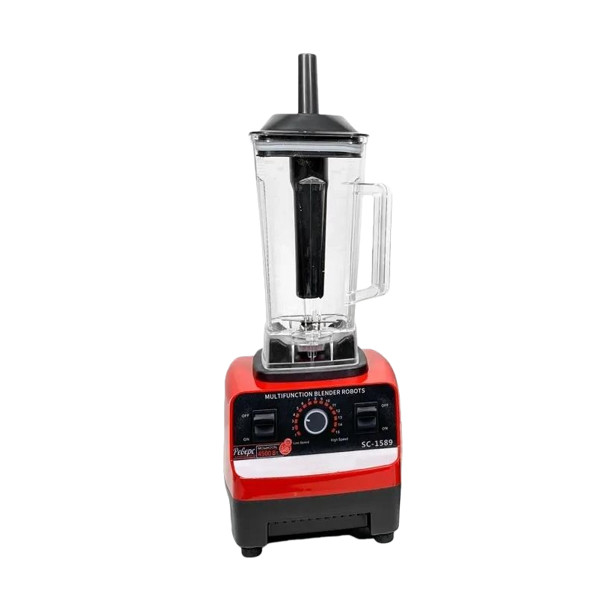 Batidora profesional Prasky de alta potencia, sin BPA, juego de 2 recipientes, combinación de batidora y picadora, 25 000 rpm, apta para batidos, zumos y procesamiento de alimentos (Rojo)