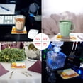 thumbnail image 2 of RYLABLUE Happy Camper Fall Season Set of 6 Coaster for Drinks, Absorbent Ceramic Stone Coasters Cup Mat with Cork Base for Home Kitchen Room Coffee Table Bar Decor, 2 of 4