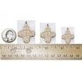 thumbnail image 2 of 14K White Gold Four Way Religious Medal - Solid 14k White Gold, 1-1/4 X 1-1/4 (30mm X 29mm), 2 of 2