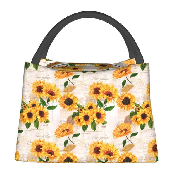 Balery Sunflower 5 Bolsa de Aislamiento Portátil – Bolsa de Almuerzo con Forro de Aluminio Mejorado, Funda Impermeable y Fácil de Limpiar para Picnic y Caja de Almuerzo