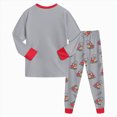 thumbnail image 7 of TOWED22 2 Piece Infant Toddler Fall Winter Graphic Sweatshirt and Jogger Pants Pullover Round Neck Warm Outfits Clothes Set(Grey,2-3 Y), 7 of 7