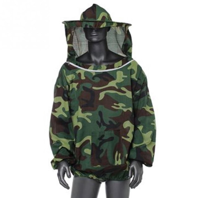 Herramienta de equipo de apicultura traje de apicultura Anti abeja para apicultor Camuflaje verde