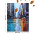 thumbnail image 3 of New York City Yellow Cab Textured Oil Painting Canvas Print Wall Art for Living Room Office, 3 of 8