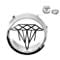 - Surgical Stainless Steel Ear Plugs Gauges Screw Back Ear Plugs Ear Tunnels Ear Gauge With Diamond Design (11 MM)