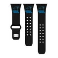 thumbnail image 2 of Black Carolina Panthers Silicone Apple Watch Band, 2 of 3