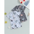 thumbnail image 3 of BemeyourBBs Toddler Baby Boy Girl One Piece Swimsuit Newborn Dinosaur Swimsuits Infant Bathing Suit UPF 50+ Rash Guard Zipper Swimwear Short Sleeve Summer Beachwear, 3 of 9