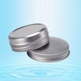 thumbnail image 2 of 24PC 60ML Aluminium Specimen Box with Thread Travel Bottles Cosmetic Container Empty Cream Jar Pot with Lid for Makeup Pomade (Silver), 2 of 5