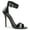 Blk Pat, variant on 5" Heel, Closed Back Sandal W/ Buckled Ankle Strap - Blk Pat, 15