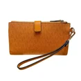 thumbnail image 4 of Michael Kors Double Zip Phone Wristlet Wallet Rad Orange Signature MK, 4 of 5