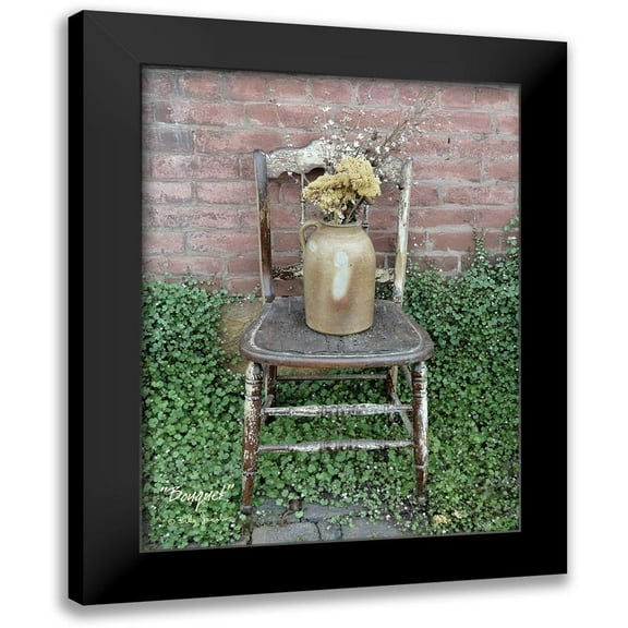 Jacobs, Billy 12x14 Black Modern Framed Museum Art Print Titled - Bouquet