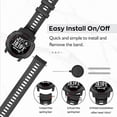thumbnail image 4 of Strap for Garmin Instinct E 45mm, Soft Silicone Replacement Watch Band 22mm, 4 of 5