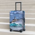 thumbnail image 5 of Travel Luggage Cover Protector - Lighthouse in Havana Anti-Scratch Suitcase Covers Fits 18-32 Inch Luggage, 5 of 5