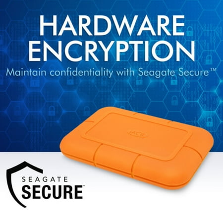 LaCie - Rugged 4TB  External USB-C, USB 3.2 Portable Solid State Drive with Rescue Data Recovery Services