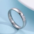 thumbnail image 1 of Accesorios anillo de acero de titanio 4 mm arco liso pareja acero inoxidable fino belleza anillo anillo joyería mujer, 1 of 6