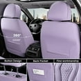 thumbnail image 5 of Coverado Front Car Seat Covers, Premium Leather Driver Passenger Seat Protectors, Luxury Auto Interior Cushions Universal Fit for Most Cars, SUVs and Trucks, Purple, 5 of 7