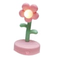 thumbnail image 3 of Decorative Nightstand Lamp, Simple Lighting Stylish Aesthetically Pleasing Flower Table Lamp Heart Button Lightweight Portable  For Study Office, 3 of 8