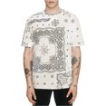 thumbnail image 1 of Camiseta básica con estampado de Paisley para hombre de Elevenparis sunrisegray S, 1 of 1