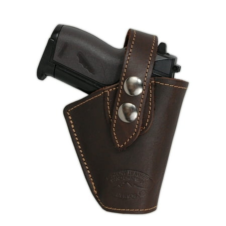 Barsony Right Brown Leather OWB Holster Size 11 AMT Beretta Taurus NA Arms Ruger S&W Kahr Raven Jennings Mini 22 25 32