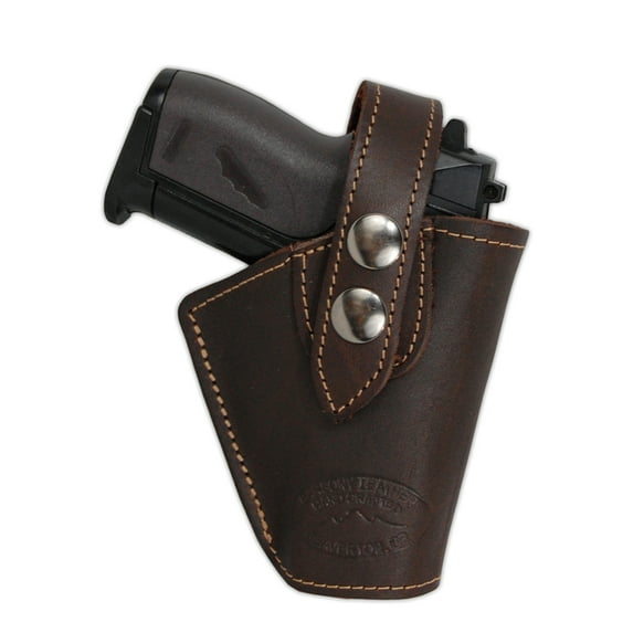 Barsony Right Brown Leather Outside the Waistband Holster Size 10 Baby Browning Seecamp Colt 25 Mini 22 25 380