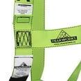 thumbnail image 2 of Peakworks Harnais de Sécurité Protection contre les Chutes – Corps Entier, Conforme ANSI OSHA, Réglable, Haute Visibilité, Système 3 Points avec Indicateur de Chute, Anneau en D - Vert, 2 of 10