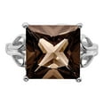 thumbnail image 5 of Sterling Silver Rhodium Smoky Quartz Ring, 5 of 5