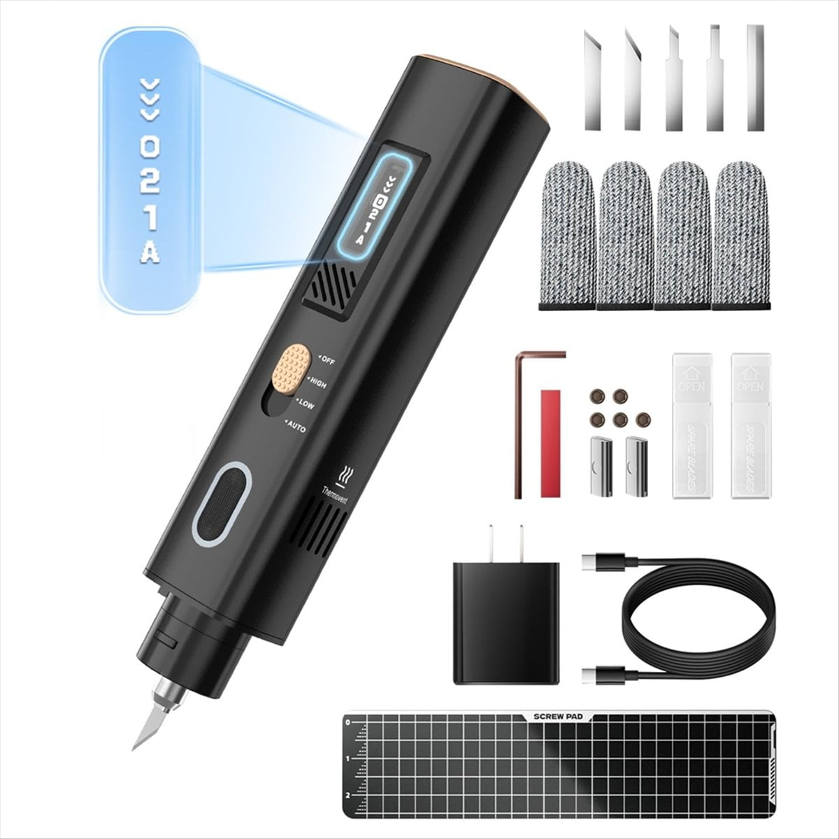 40kHz Ultrasonic Cutter: 35w Ultrasonic Cutter with 50 Replacement