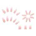 thumbnail image 5 of 24Pcs Long Coffin False Nails Full Cover Acrylic Nails Press on Nails no Art French Fake Nails on Nails, 5 of 7