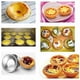thumbnail image 4 of 25-Pack Reusable Nonstick Aluminum Tart Molds for Egg Tarts, Round Shape, 4 of 5