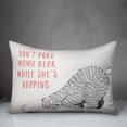 thumbnail image 2 of Creative Products Don't Poke the Bear 14x20 Spun Poly Pillow, 2 of 2