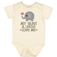 thumbnail image 3 of Inktastic Aunt and Uncle Love Me Nephew Boys or Girls Baby Bodysuit, 3 of 5