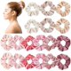 thumbnail image 1 of 18 Piezas Gomas para el Cabello con Tema de Rubor Gomas Elásticas de Terciopelo para el Cabello Lazos para el Cabello Rosados ??con Amor Gomas para el Cabello para Mujeres y niñas, 1 of 5