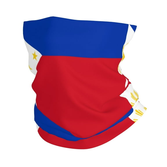 Cooling Neck Gaiter Face Cover Scarf Filipino Flag Protection Mask Windproof Hiking Cycling Running For Men Women