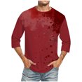thumbnail image 1 of Qiopertar Liquidation à Moins de 5$ Hommes Imprimé Col Rond Mode Décontractée Manches Courtes Blouses Chemises en Liquidation Accès Anticipé Offres, 1 of 4