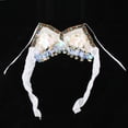 thumbnail image 3 of Sujetador de baile Sunnimix con Cuentas y borlas para danza del vientre blanco, 3 of 8