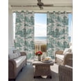 thumbnail image 6 of Teal Garden Kitchen Curtains Modern Art Building Trees Rock Landscape Cafe Short Curtains for Bathroom Blackout Window Curtain Small Window Treatment Drapes for Bedroom Living Room 27.5"x39"x2, 6 of 9