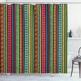 thumbnail image 1 of Ambesonne Hippie Shower Curtain, Native Borders, 69"Wx75"L, Multicolor, 1 of 3