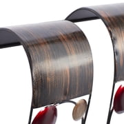 DecMode 2 Holder Brown Metal Abstract Wall Sconce, Set of 2