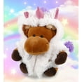 thumbnail image 5 of DolliBu Sitting Moose Unicorn Plush Stuffed Animal Toy - Super Soft Moosecorn Dress Up with Removable Plush Unicorn Outfit, Cute Fantasy Wildlife Gift - 6 Inches, 5 of 8
