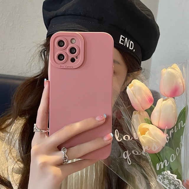 Funda de teléfono mate suave de lujo para iphone 11 12 13 14 Pro Max XS X XR 7 8 Plus SE 2020 Candy a prueba de golpes Deng Xun unisex