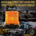 thumbnail image 4 of Led Warning Light Car Auto Amber Lamp Magnetic Flashing Strobe Beacon Emergency, 4 of 5