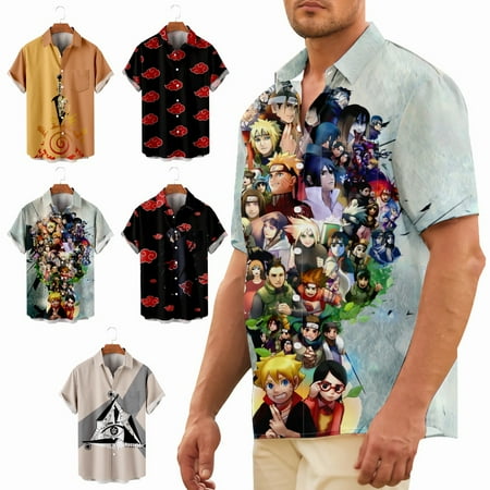 

Teens Mens Short Sleeve Anime Tops Shirt Novelty Summer Clothing for Teen and Adult