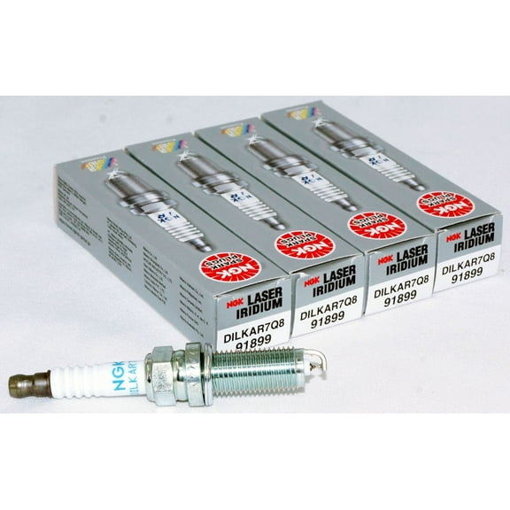 NGK Spark Plugs DILKAR7Q8 91899 Laser Iridium High Ignitability 4 Pack