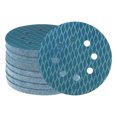 thumbnail image 1 of Unique Bargains 70 Packs Diamond Shape Sanding Discs 5 Inch 400 Grit Hook and Loop Blue Rhomb Sandpaper Fish Scale 8 Holes, 1 of 6