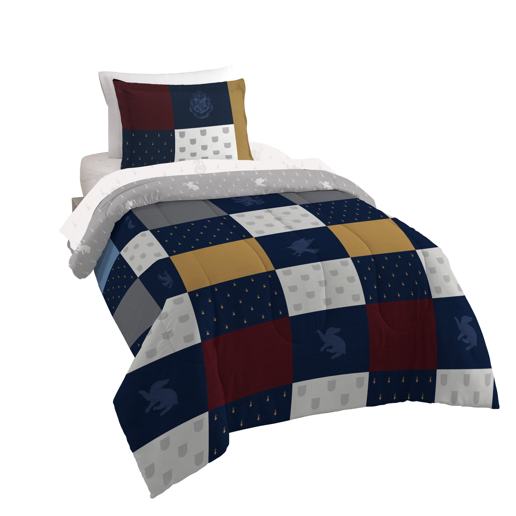 Harry Potter House Patchwork Twin Bed in a Bag Set for Kids