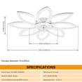 thumbnail image 5 of NACATIN White Reversible Ceiling Fan with Remote Control, 5 of 8