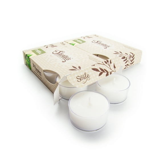 Eucalyptus Spearmint Tealight Candles Multi Pack - 12 White Premium Scented Tea Lights - Essential & Natural Oils - Shortie's Candle Company
